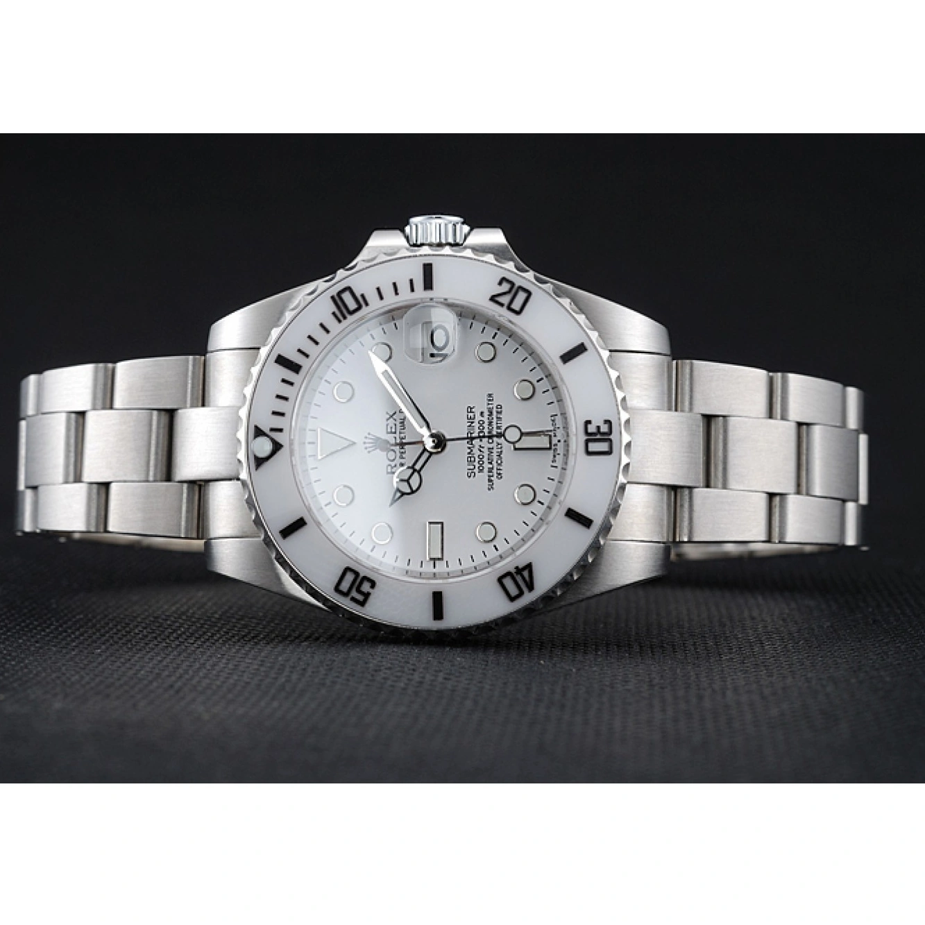 Submariner Dial Stainless 1454152 Rolex Bracelet White Steel 1013